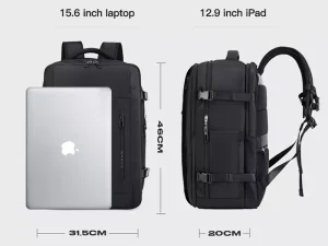 کوله پشتی لپ تاپ 15.6 اینچ سفری یو اس بی دار بنج BANGE BG-1801 Waterproof Multifunctional Laptop Backpack