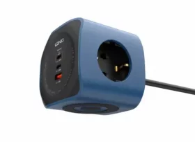چند راهی برق 6 کاره الدینیو Ldnio Power Socket Cube SE3338