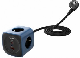 چند راهی برق 6 کاره الدینیو Ldnio Power Socket Cube SE3338
