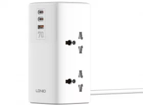 چند راهی و محافظ برق ۷۰ وات ۷ پورت الدینیو مدل Ldnio SC4383