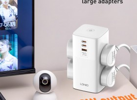 چند راهی و محافظ برق ۷۰ وات ۷ پورت الدینیو مدل Ldnio SC4383