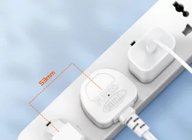 چند راهی برق 5 خانه ارت دار الدینیو مدل SC5319 + شارژر USB و TYPE-C با کابل 2 متری
