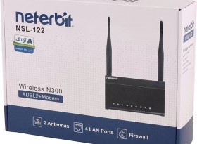 مودم و روتر بی سیم +2/ADSL2 نتربیت مدل Neterbit NSL-122