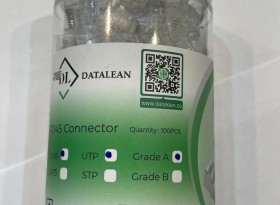 سوکت شبکه میانگذر  Pass-through  Cat6  (بسته 100تایی) DATALEAN