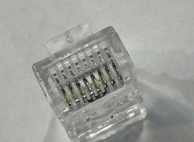 سوکت شبکه میانگذر  Pass-through  Cat6  (بسته 100تایی) DATALEAN