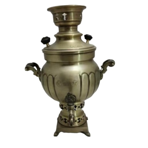 سماور ذغالی آنتیک ظرفیت 3 لیتری