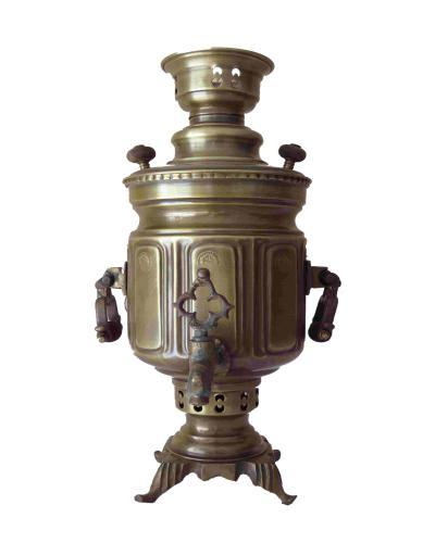 سماور زغالی آنتیک استوانه ای