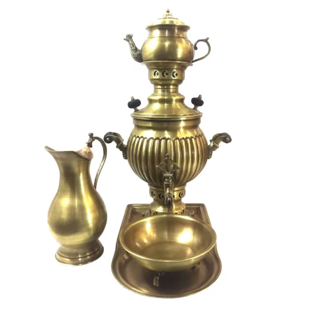 ست سماور ذغالی لوح هنر کد 1128