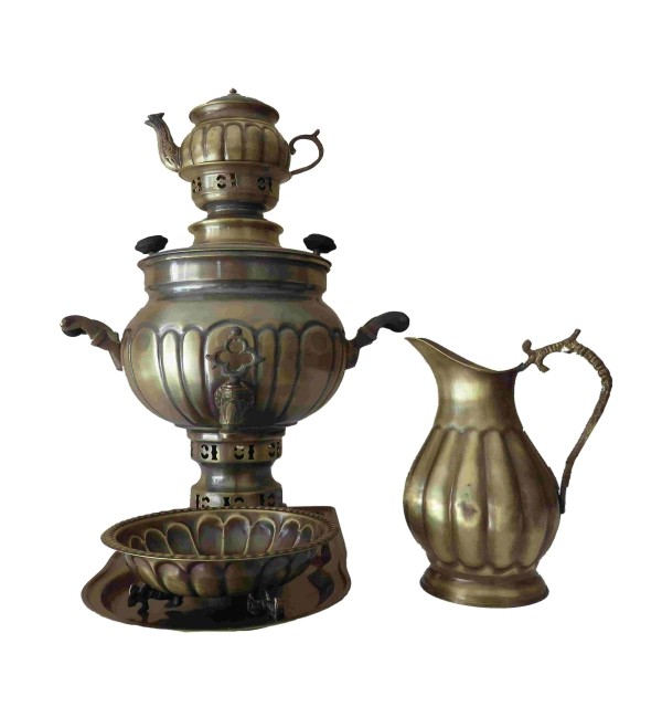 سماور ذغالی آنتیک ترکدار