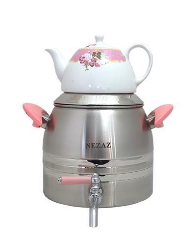 ست کتری و قوری نزاز کد 4040 صورتی