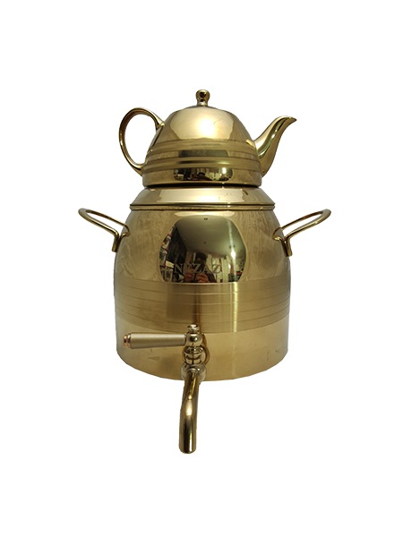 کتری وقوری نزاز 3044 تمام طلایی خطی ساده