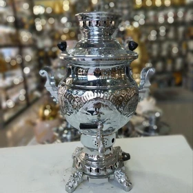 سماور گازی سما مدل سوزان قلم زنی یا هخامنشی 6 لیتر (ثما)