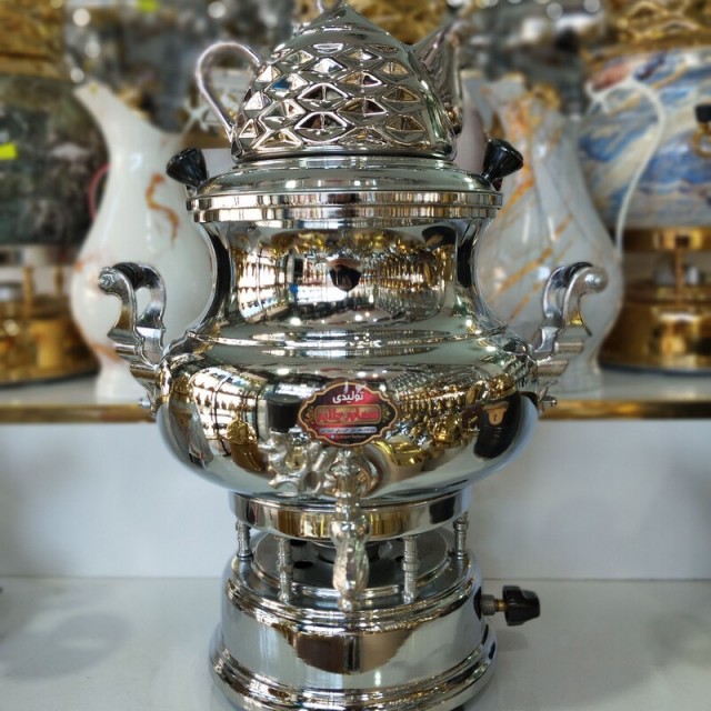 سماور گازی جلایر 6 لیتر مدل سه کاره ساده