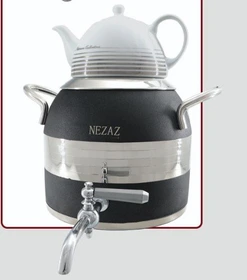 کتری و قوری 5 لیترطرح ترک مشکی (NEZAZ) کد 2603