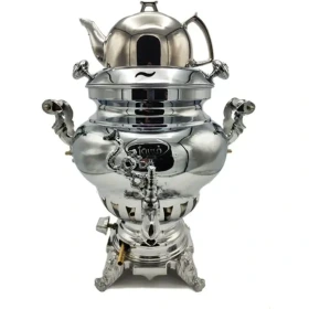 سماور افسون مدل باران هخامنشی با قوری سه کاره  6 لیتر