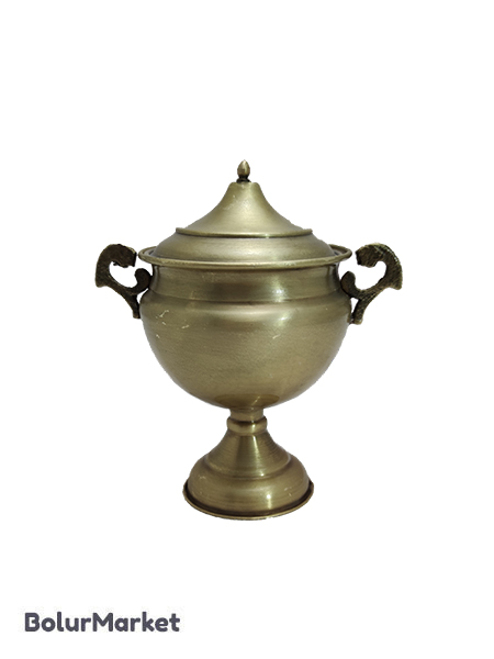 قندان پایه دار ساده آنتیک