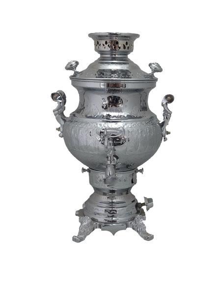 سماور طوفان 6 لیتری مدل ستاره کروم