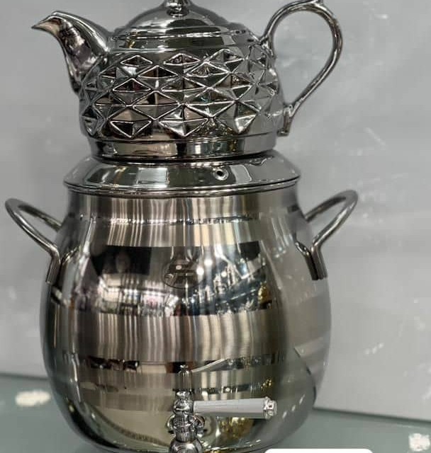 کتری و قوری FR کد 106 دسته استیل