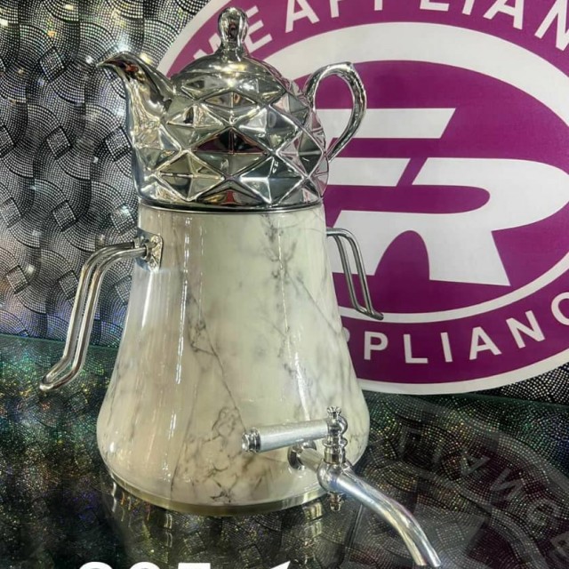 کتری و قوری FR کد 305 طرح سنگ دسته عصایی