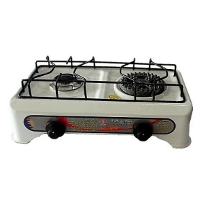 اجاق گاز صفحه ای رومیزی دوشعله پولاد
