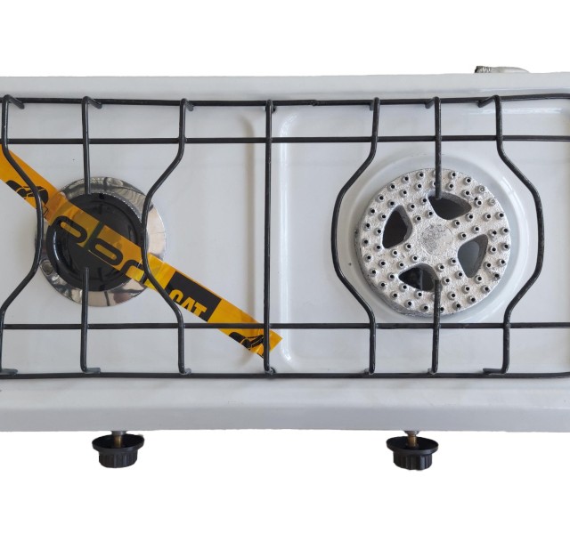 اجاق گاز دوشعله رومیزی بزرگ پولاد