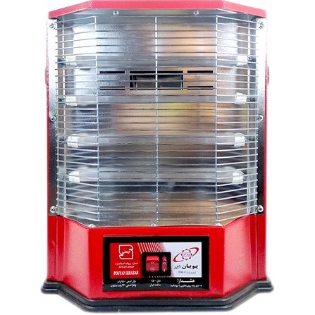 بخاری برقی چهار شعله مدل فن دار پویان خزر 1500 وات