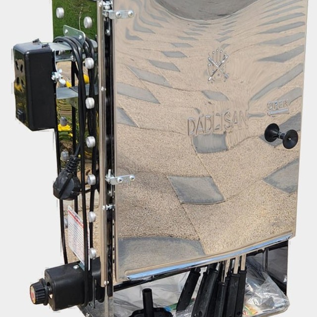 کباب پز دادلیسان 14 سیخ مدل تمام استیل + 28 عدد سیخ