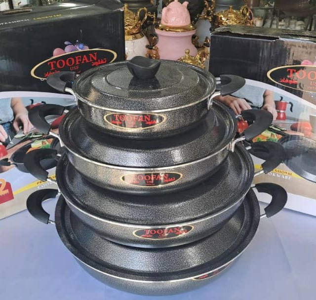 تابه دو دسته سایز 32 درب فلزی طوفان