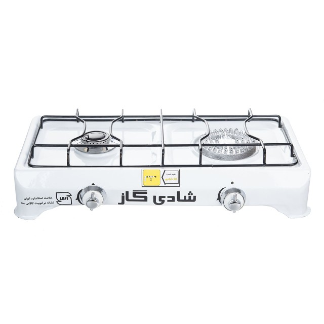 اجاق گاز دو شعله رومیزی شادی گاز مدل آناهیتا دو شعله معمولی و ساده (2 شعله)