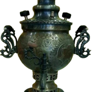 سماور ذغالی آنتیک 3 لیتر شیر خورشید