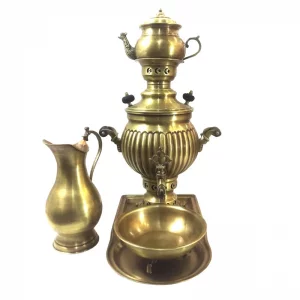 ست سماور ذغالی لوح هنر کد 1128