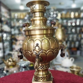 سماور توپی مدل دو طبقه آنتیک 3لیتر