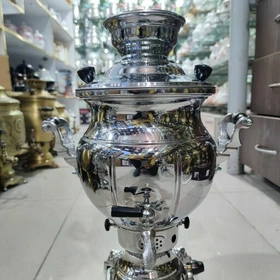 سماور گازی سما مدل توپی ترکدار گنجایش 6لیتر بدون قوری (ثما)