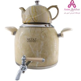 کتری و قوری  5 لیتر طرح سنگ قوری چینی (NEZAZ) کد 3022