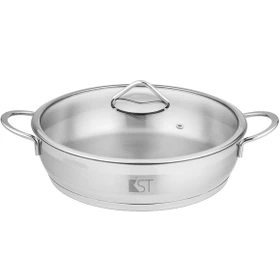 تابه استیل دو دسته کی اس تی (KST)  مدل 5029 سایز 32