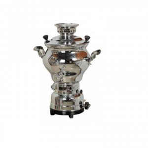 سماور افسون مدل آذر کروم سوزنی 6 لیتر