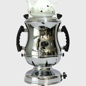 سماور افسون مدل رز سوزنی با قوری سه کاره  6 لیتر