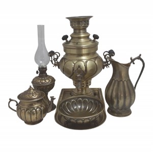 سماور ذغالی نگین مدل دسته توری