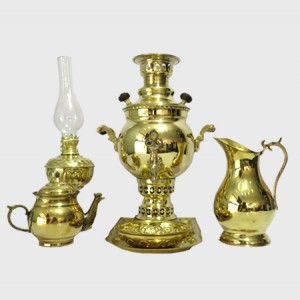 سرویس سماور زغالی توپی ساده