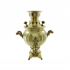 سماور زغالی کد S۱۲۳ ظرفیت ۳ لیتر