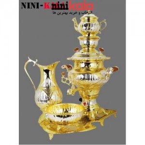 سماور طلایی یا نقره ای از جنس برنج