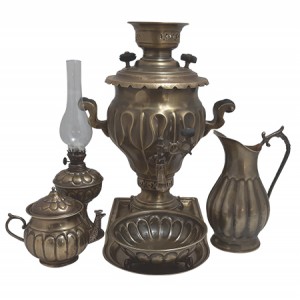 سماور ذغالی آنتیک مدل هشتی