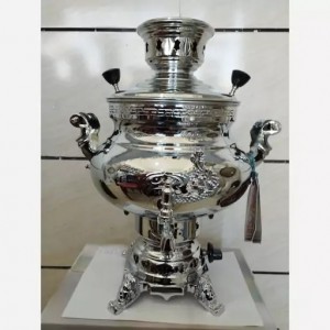 سماور طوفان 8 لیتری مدل باران ساده فندک دار