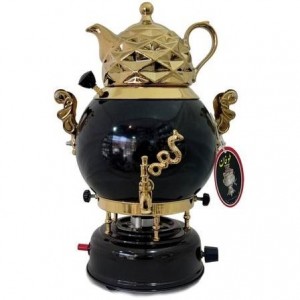 سماور طوفان 6 لیتری مدل رنگی سه کاره فندک دار