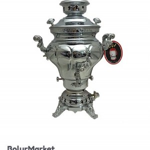 سرویس سماور طوفان ۶ لیتر گل پیچ ساده