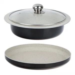 سه پارچه پیتزا و ته چین پزسایزمتوسط عروس تفلون