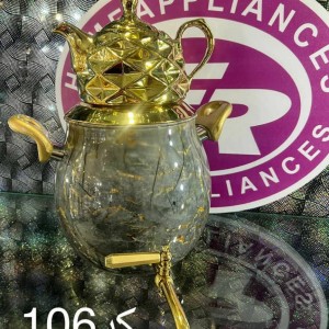 کتری و قوری FR کد 106 طرح سنگ دسته طلایی