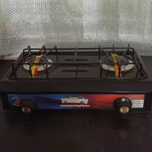 اجاق گاز رومیزی لعابی دو شعله ایمن شعله