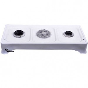 اجاق گاز رومیزی پولاد سفید رنگ 3 شعله