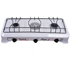 اجاق گاز رومیزی پولاد سفید رنگ 3 شعله